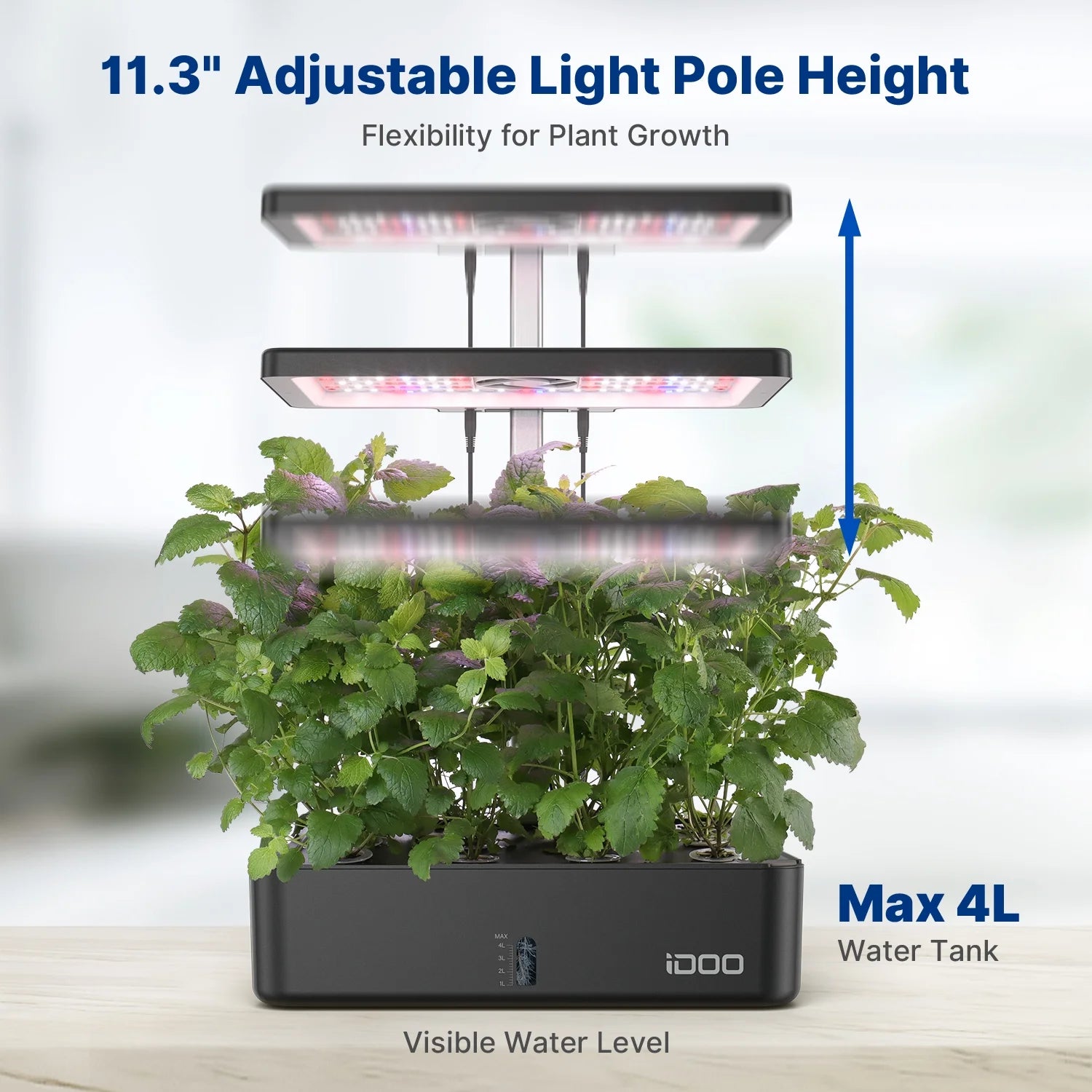 Wifi 12 Pods Hydroponics Growing System, Smart Indoor Grow System Kit with APP Control